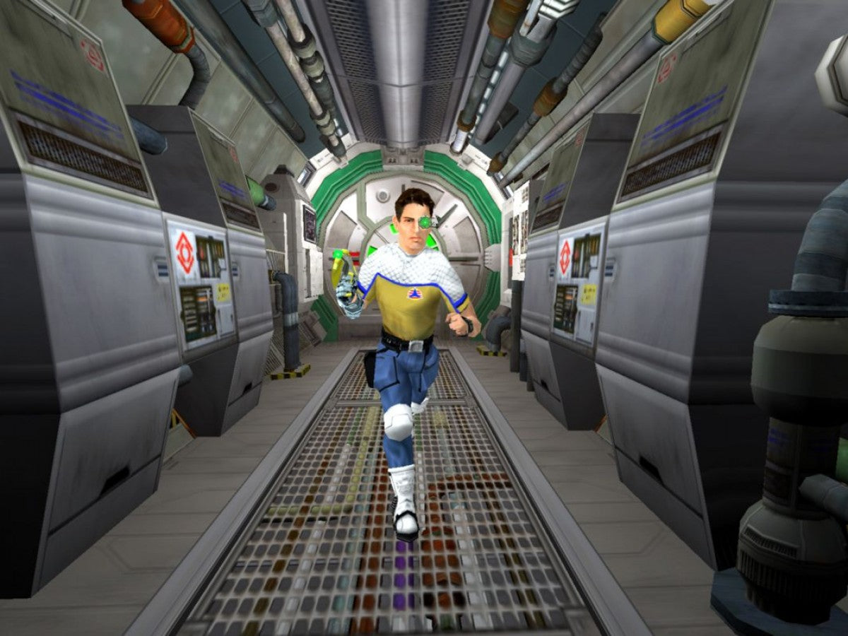 RTX Red Rock – PlayStation 2 (PS2) video game gameplay, sci-fi action-adventure game.