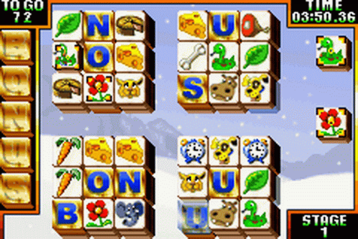 Animal Snap gameplay for Game Boy Advance GBA video game