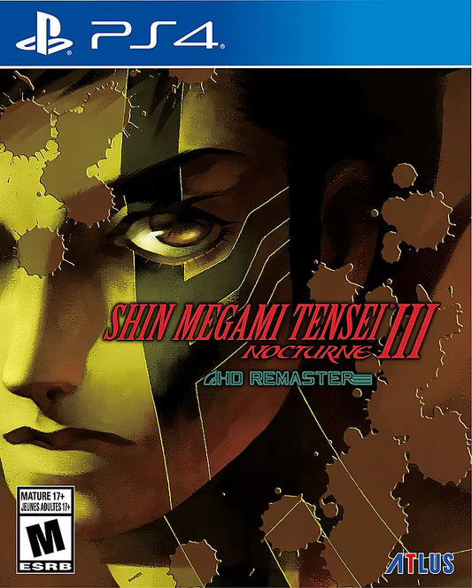 Shin Megami Tensei III: Nocturne HD Remaster for PlayStation 4 JRPG featuring turn based combat demon negotiation fusion system post apocalyptic Tokyo story driven gameplay Atlus remastered edition cover