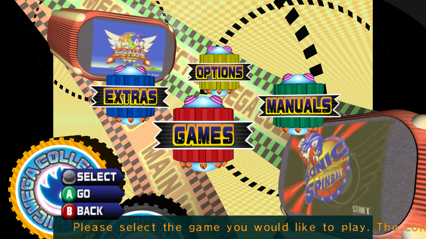 Sonic Mega Collection Players Choice GameCube Nintendo GameCube compilation classic Sonic the Hedgehog games retro platformer Sega Genesis titles Sonic 1 Sonic 2 Sonic 3 Sonic and Knuckles bonus content arcade platforming fast paced action Players Choice edition GameCube software video game title gameplay