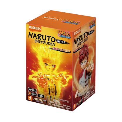 Blokees Naruto Shippuden Galaxy Version 03 Heart of a Ninja blind box collectible series inspired design featuring buildable anime ninja character figures aesthetic mystery box assortment iconic Shippuden themed designs emotional character moments detailed stylized mini models dynamic action poses and collectible display presentation