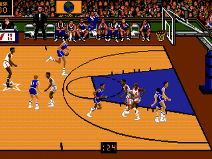 Team USA Basketball gameplay for Sega Genesis (GEN) video game