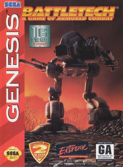 Battletech cover art for Sega Genesis (GEN) video game