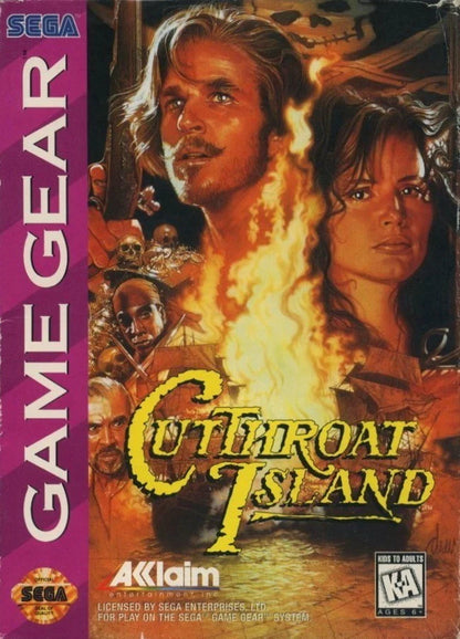 Cutthroat Island cover art for Sega Game Gear (GG) video game