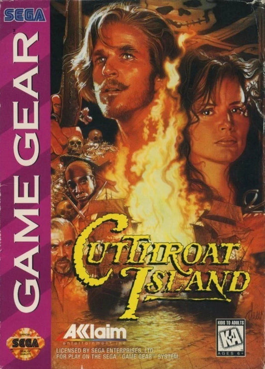 Cutthroat Island cover art for Sega Game Gear (GG) video game