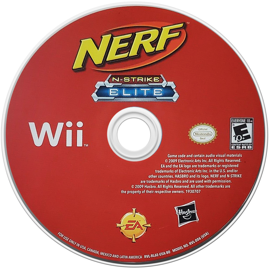NERF N-Strike: Elite – Nintendo Wii (Wii) first-person foam blaster shooter action video game disc
