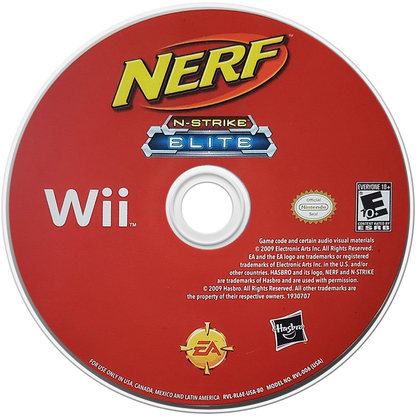 NERF N-Strike: Elite – Nintendo Wii (Wii) first-person foam blaster shooter action video game disc