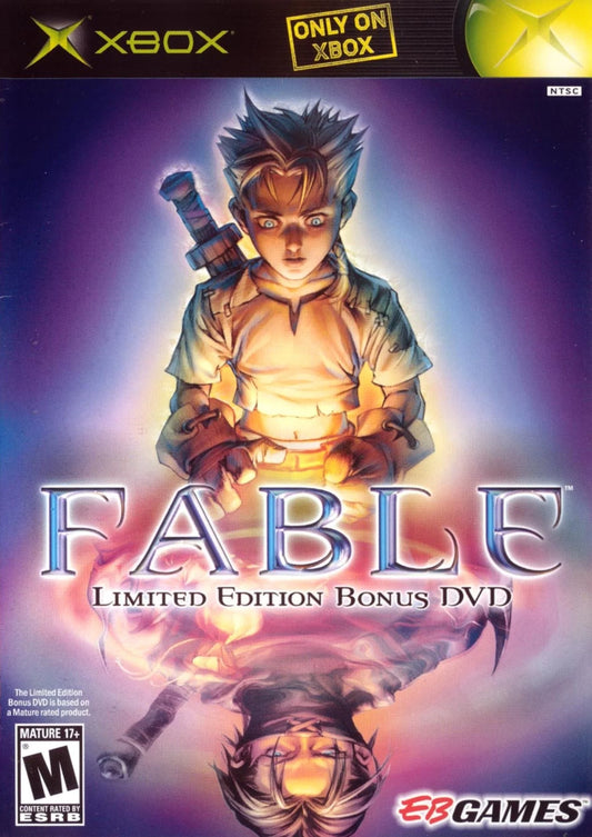 Fable with Bonus Disc cover art for Xbox action RPG video game