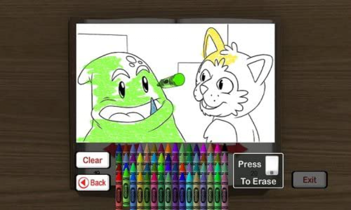 Crayola Colorful Journey gameplay art for Nintendo Wii (Wii) video game