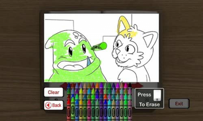 Crayola Colorful Journey gameplay art for Nintendo Wii (Wii) video game