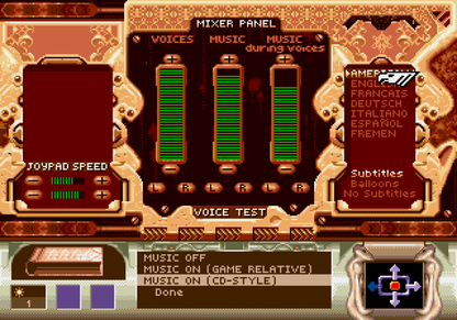 Dune Sega CD strategy adventure game real time strategy exploration Arrakis spice harvesting Frank Herbert sci fi Dune universe political intrigue house Atreides gameplay cinematic cutscenes retro gaming Sega CD software video game title gameplay