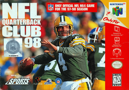 NFL Quarterback Club 98 cover art for Nintendo 64 N64 video game