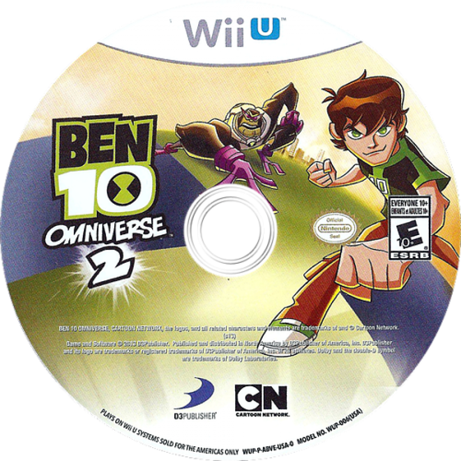 Ben 10 Omniverse 2 disc art for Nintendo Wii U (WiiU) video game