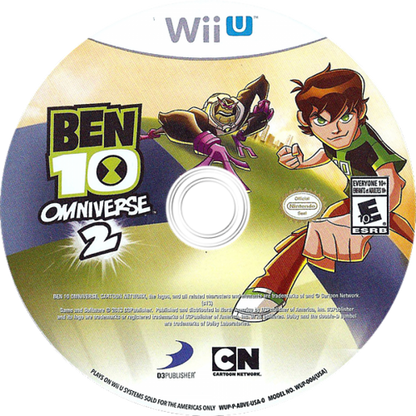 Ben 10 Omniverse 2 disc art for Nintendo Wii U (WiiU) video game