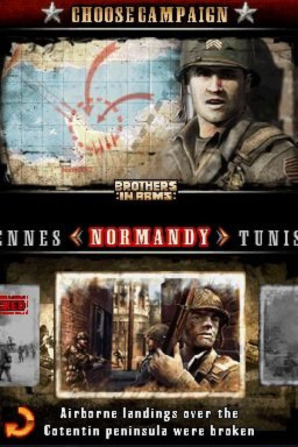 Brothers in Arms: War Stories gameplay for Nintendo DS (DS) World War II shooter action video game