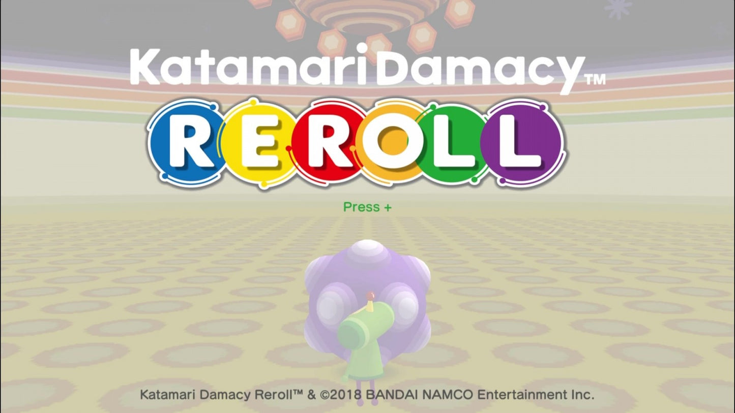 Katamari Damacy Reroll titlepage for Nintendo Switch NS video game