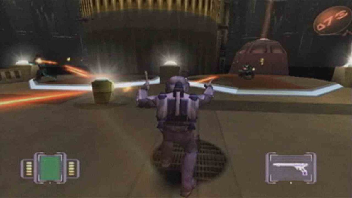 Star Wars: Bounty Hunter – PlayStation 2 (PS2) video game gameplay, action-adventure shooter.