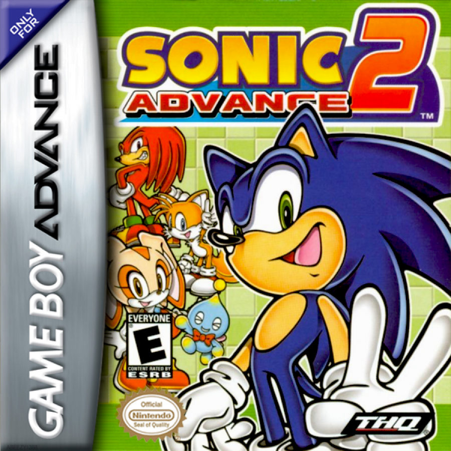 Sonic Advance 2 cover art for Game Boy Advance (GBA) video game