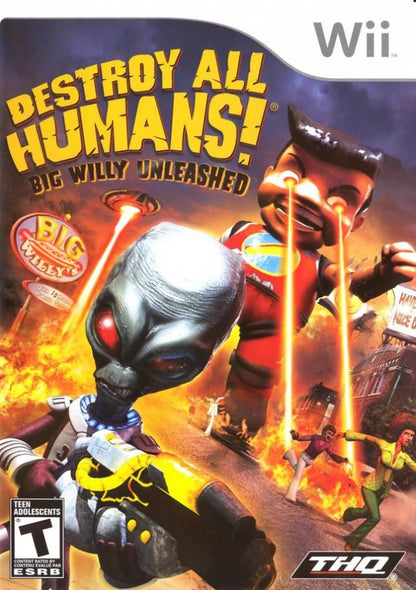 Destroy All Humans Big Willy Unleashed cover art for Nintendo Wii (Wii) video game