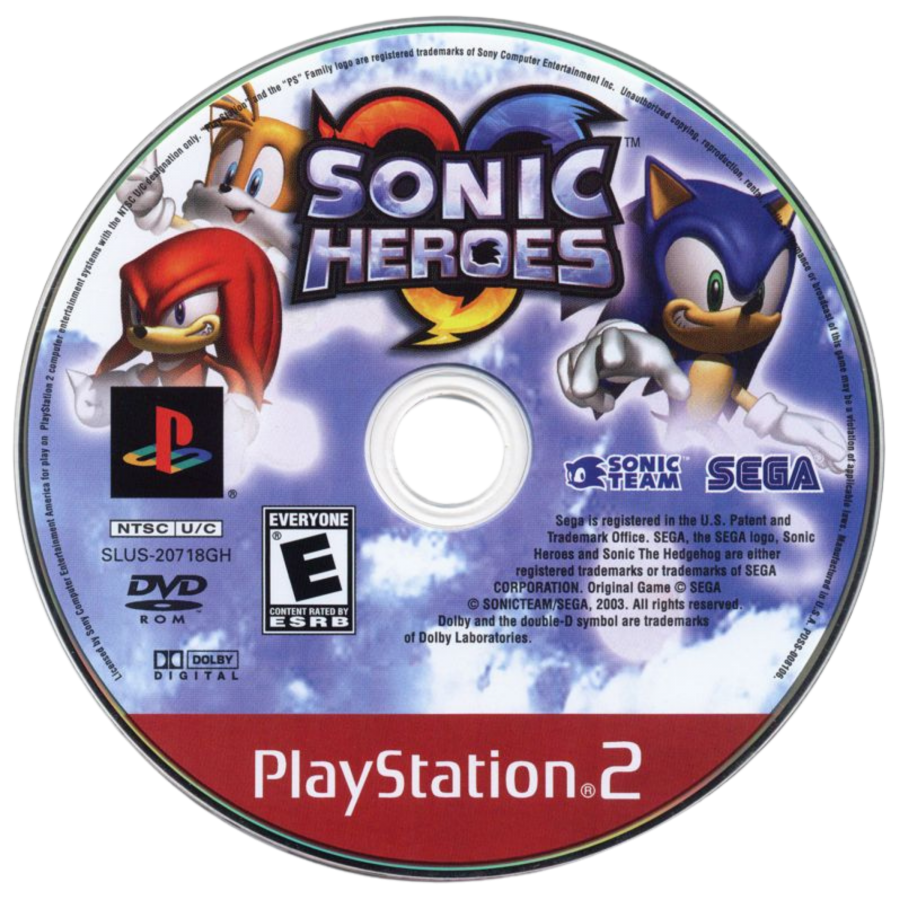Sonic Heroes [Greatest Hits] for PlayStation 2 (PS2) at Gamers INC, featuring the high-speed team-based evolution of the Sonic franchise where you control three characters at once—Speed, Power, and Flight types—to navigate massive environments and defeat Dr. Eggman; this Greatest Hits edition brings the multi-perspective journey of four unique teams to the PS2, offering refined platforming action and cooperative mechanics that redefined the Blue Blur’s 3D era disc