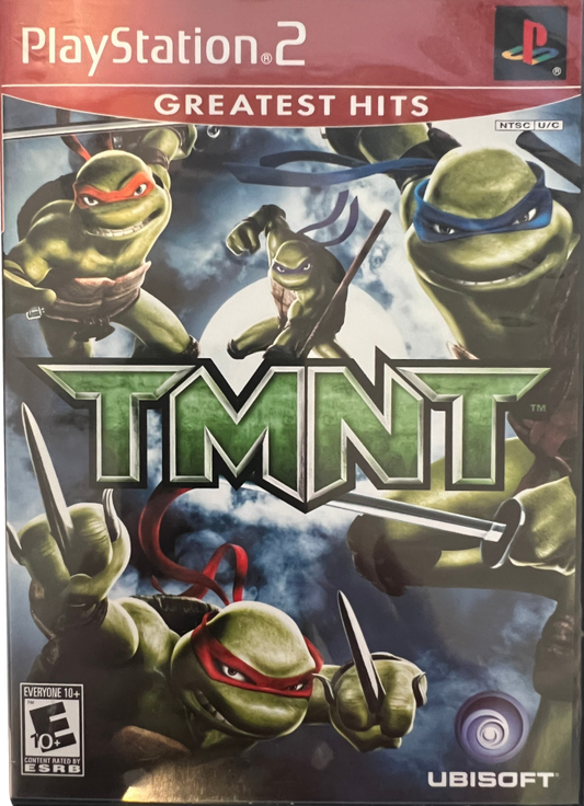 TMNT Greatest Hits PlayStation 2 PS2 retro video game action platformer cover art (2007)