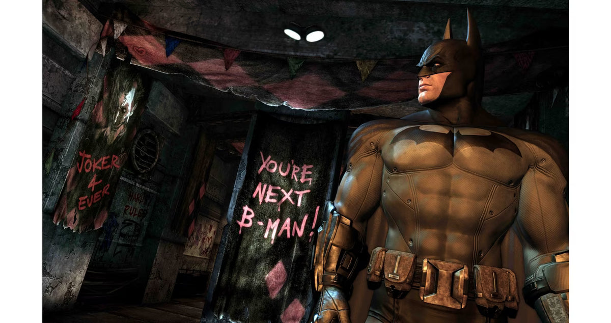 Batman Arkham City Game of the Year Edition Greatest Hits PlayStation 3 PS3 video game featuring Batman action adventure gameplay open world exploration stealth combat missions Gotham City villains and iconic DC Comics characters retro video game PlayStation 3 collection collectible gaming appeal gameplay