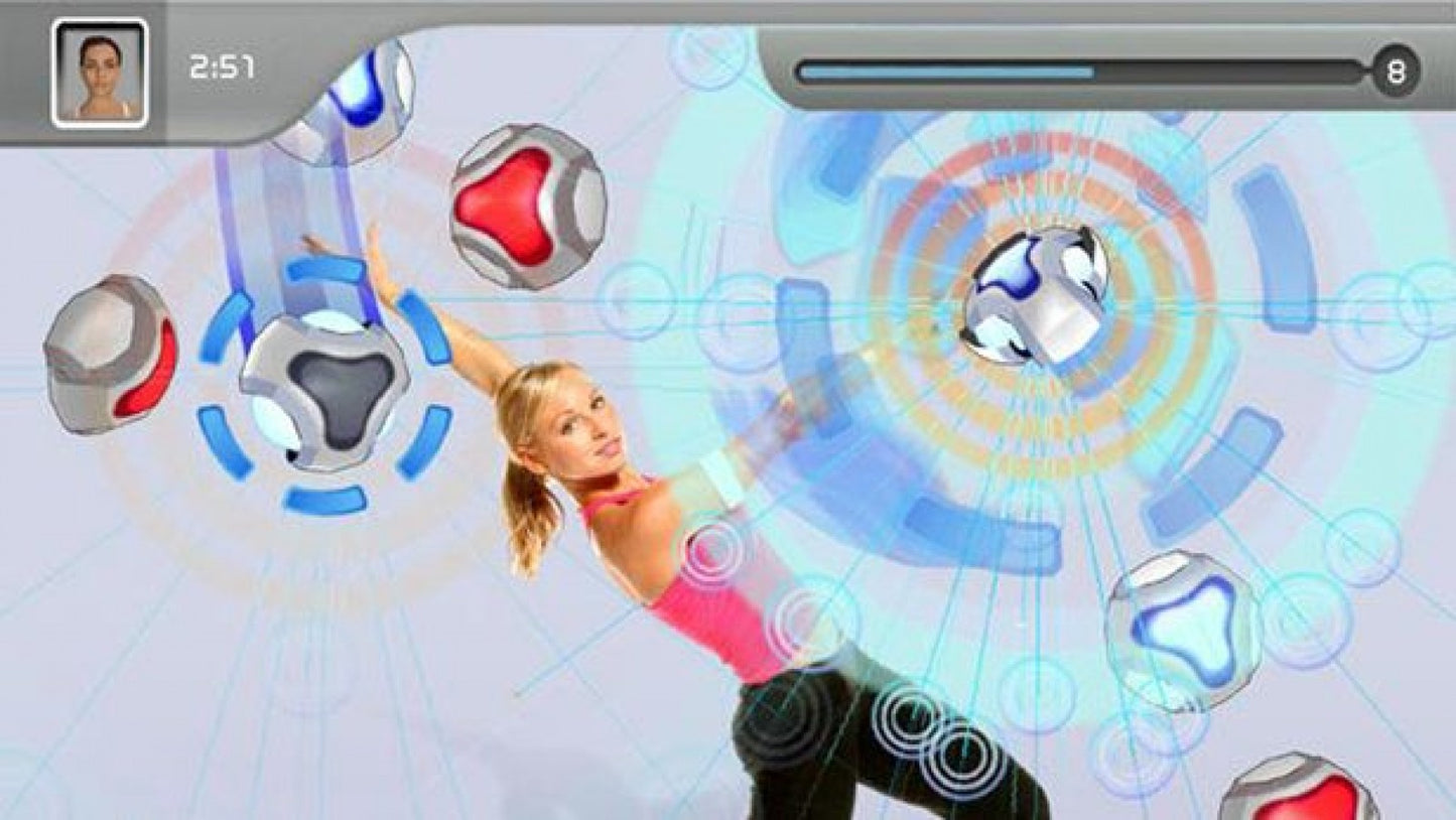 EyeToy: Kinetic gameplay for PlayStation 2 (PS2) motion-controlled fitness training video game