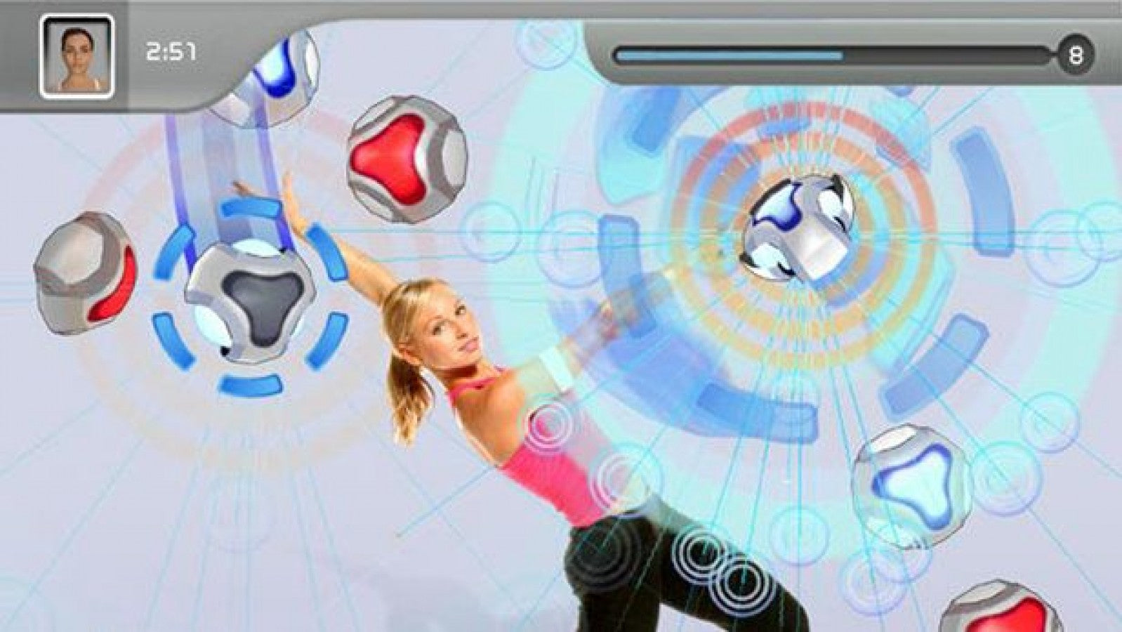 EyeToy: Kinetic gameplay for PlayStation 2 (PS2) motion-controlled fitness training video game