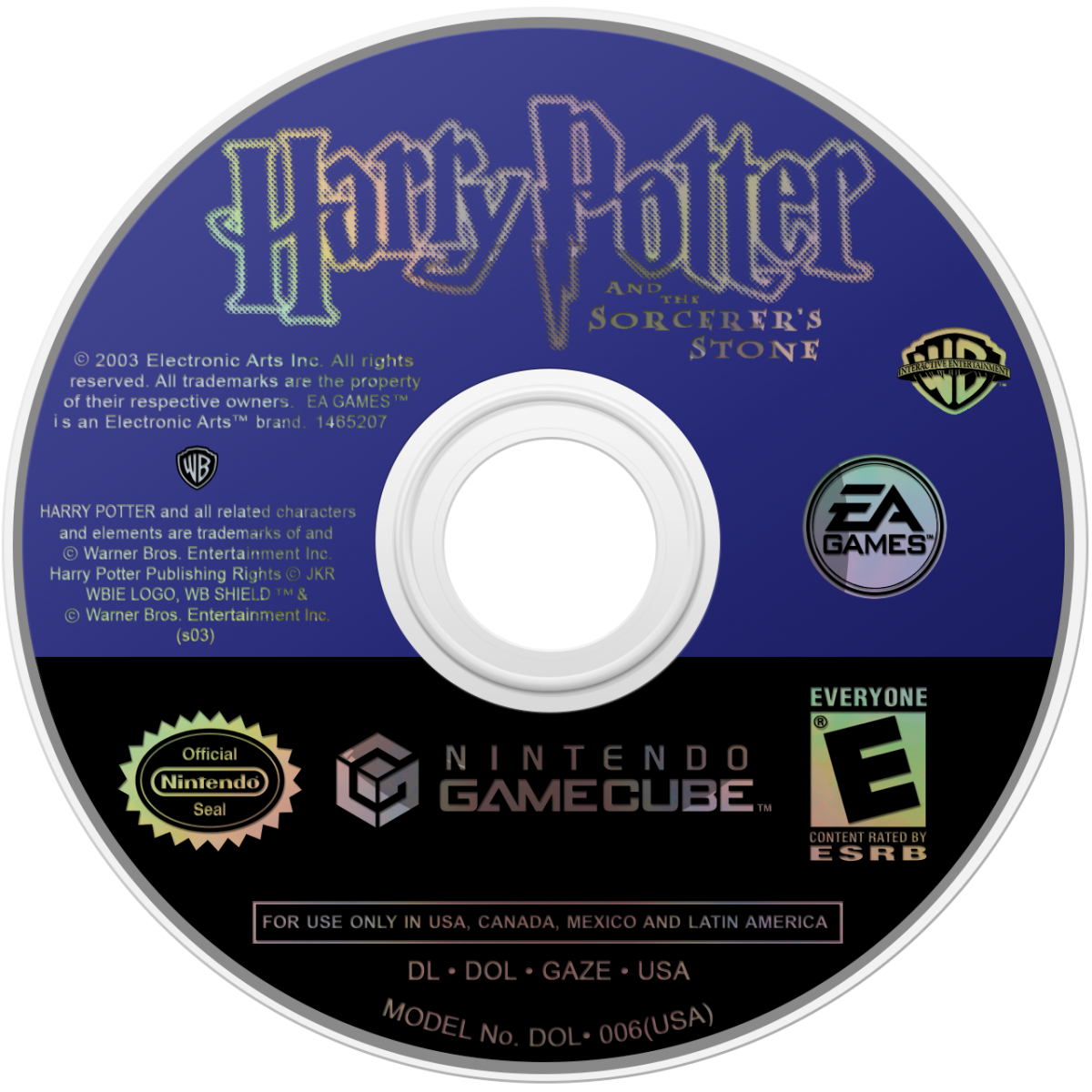 Harry Potter and the Sorcerer’s Stone for GameCube featuring magical adventure gameplay set in the wizarding world disc