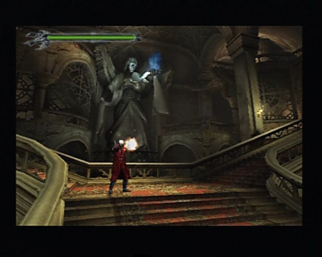 Devil May Cry [Greatest Hits] gameplay for PlayStation 2 (PS2) action-adventure hack-and-slash video game