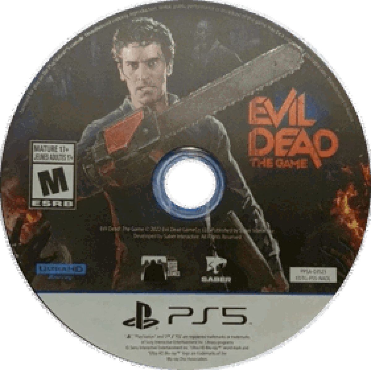 Evil Dead The Game PlayStation 5 PS5 for survival horror action video game fans featuring Ash Williams and iconic Evil Dead characters intense combat demonic enemies supernatural abilities weapon upgrades multiplayer matches objective based gameplay and horror inspired environments collectible gaming appeal disc