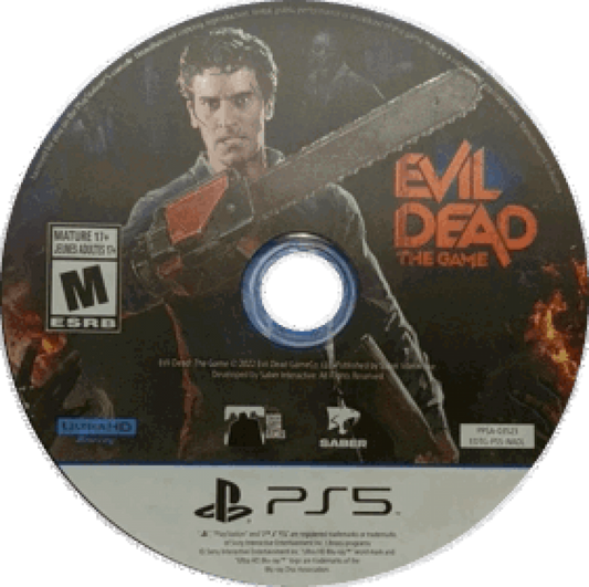 Evil Dead The Game PlayStation 5 PS5 for survival horror action video game fans featuring Ash Williams and iconic Evil Dead characters intense combat demonic enemies supernatural abilities weapon upgrades multiplayer matches objective based gameplay and horror inspired environments collectible gaming appeal disc