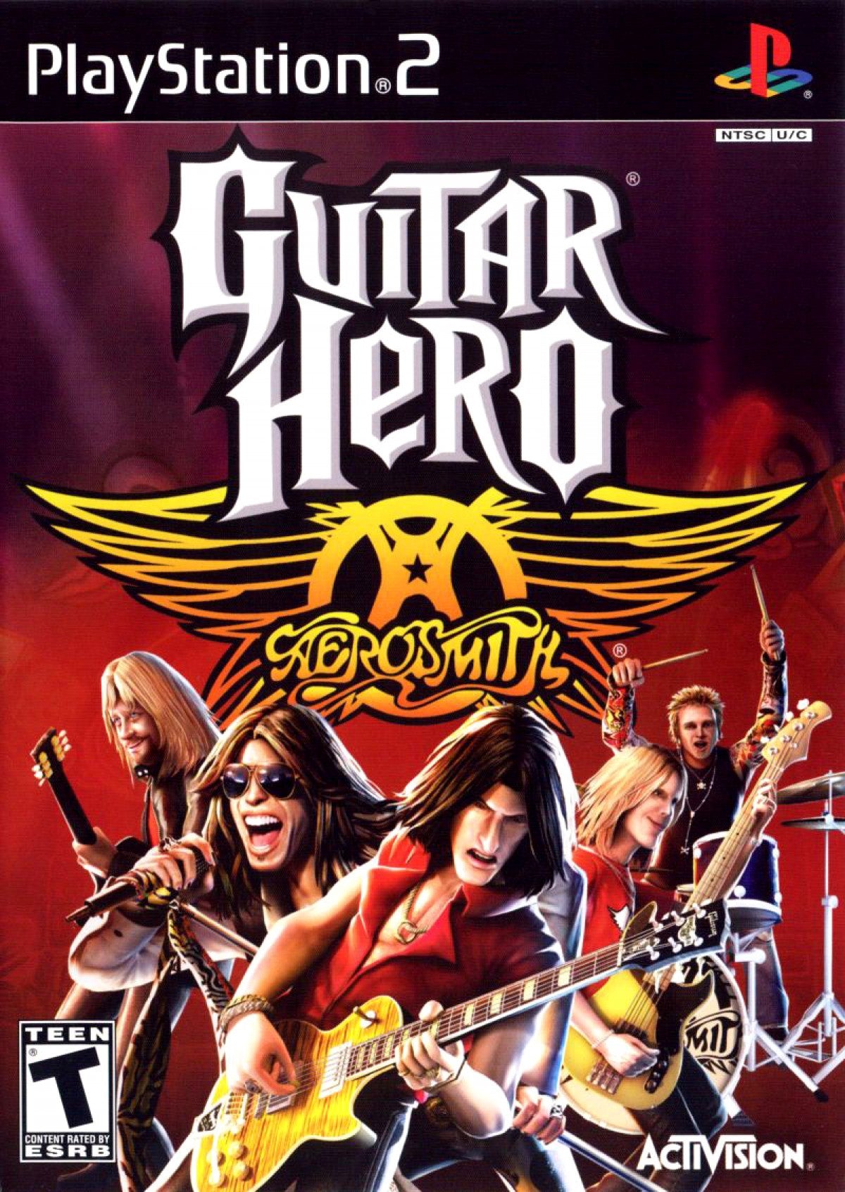 Guitar Hero Aerosmith PlayStation 2 PS2 for music rhythm video game fans featuring iconic Aerosmith songs guitar controller gameplay fast paced note matching career mode multiplayer rock performances classic rhythm action immersive soundtrack collectible gaming appeal cover art