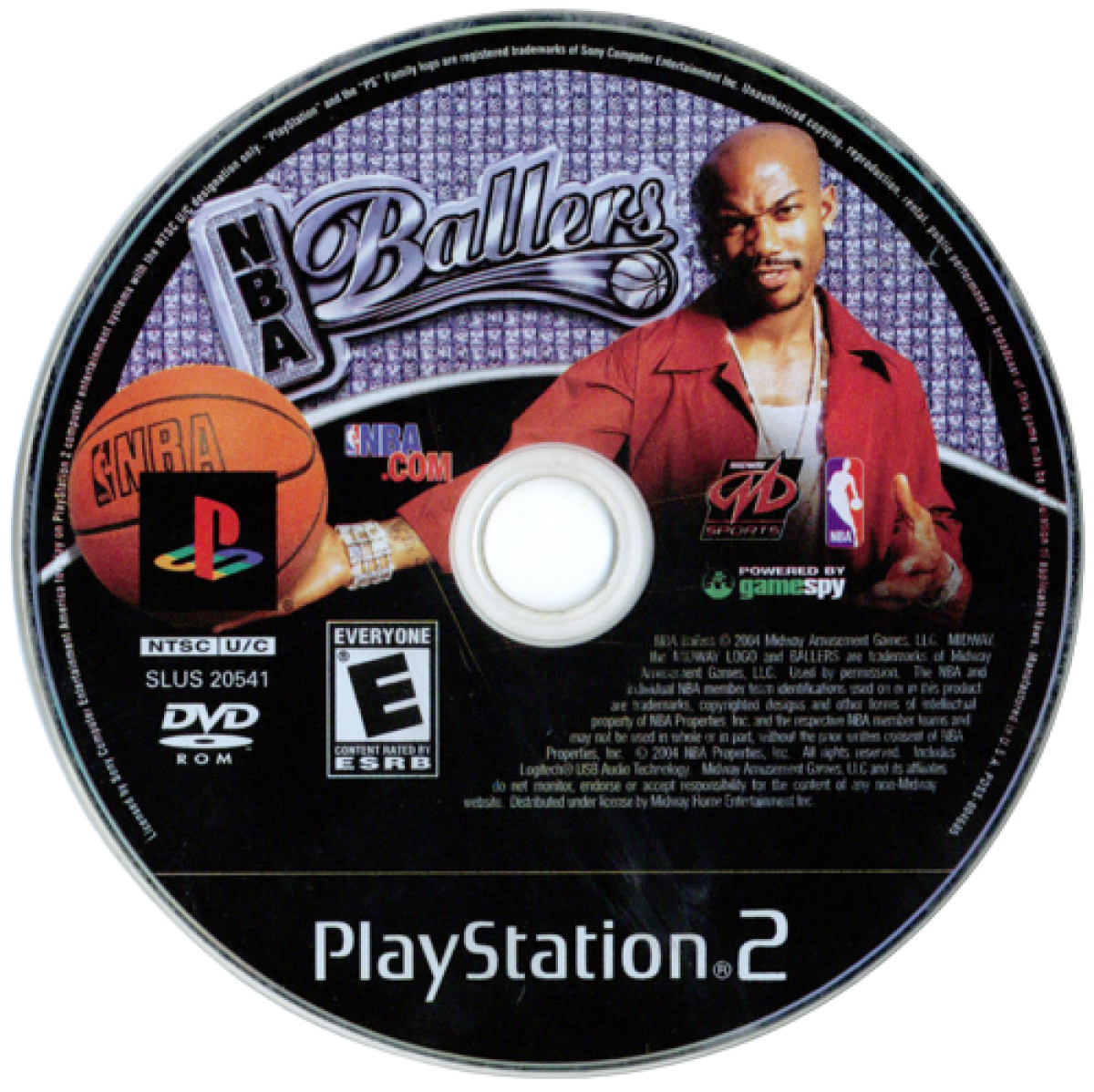 NBA Ballers PlayStation 2 PS2 for retro video game enthusiasts featuring arcade style basketball gameplay one on one streetball action authentic NBA players flashy trick moves competitive multiplayer challenges and collectible gaming appeal disc