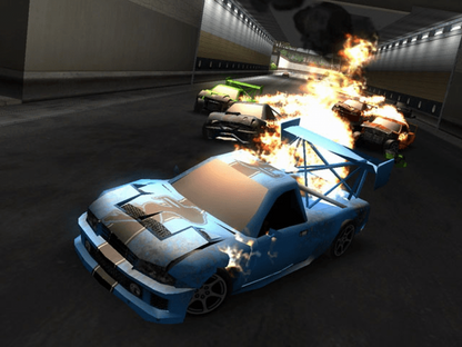 Crash N’ Burn for Xbox featuring high-speed racing and destructive crash action visuals gameplay