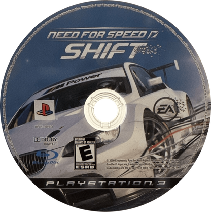 Need for Speed: Shift disc for PlayStation 3 (PS3) video game