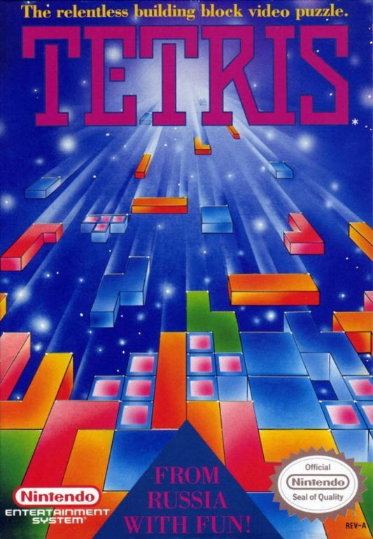 Tetris cover art for Nintendo Entertainment System (NES) video game