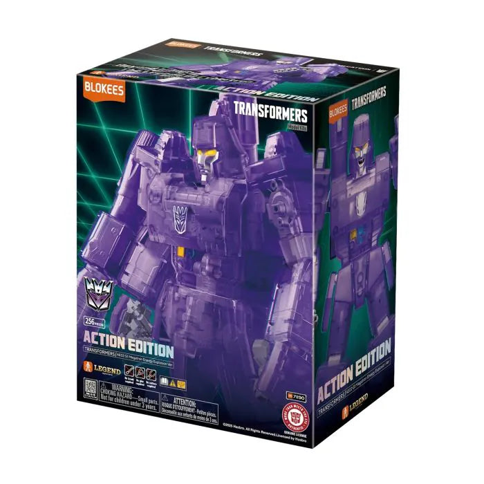 Blokees Transformers G1 Megatron energy explosion version Action Edition 02 8 inch action figure Decepticon leader collectible poseable robot toy comic style display piece