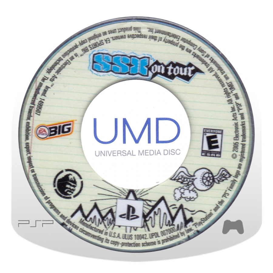 SSX On Tour disc for PlayStation Portable (PSP) snowboarding sports game