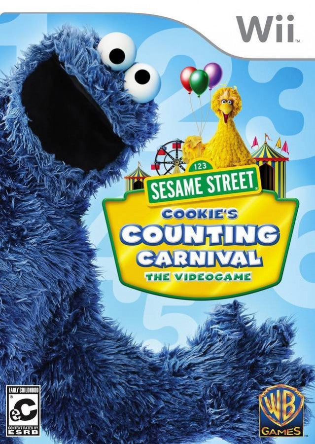 Sesame Street: Cookie's Counting Carnival cover art for Nintendo Wii (Wii) video game