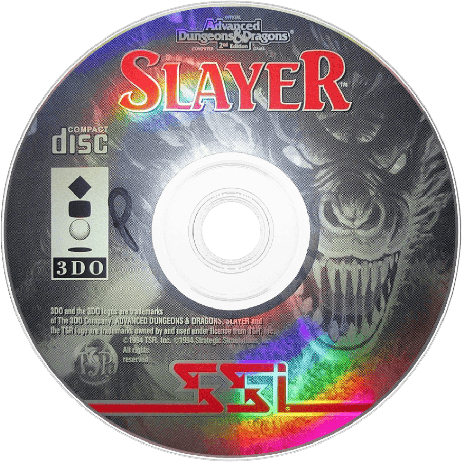 Advanced Dungeons & Dragons: Slayer disc for Panasonic 3DO (3DO) action role-playing video game