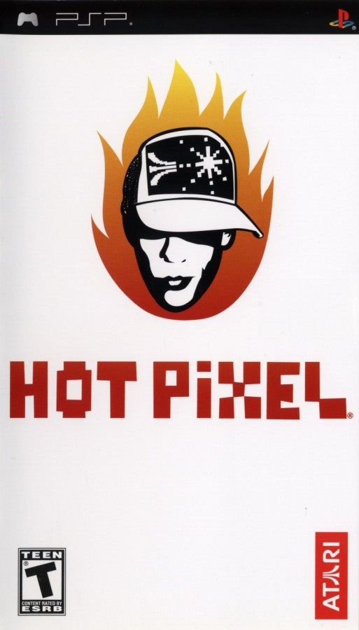 Hot Pixel cover art for PlayStation Portable (PSP) arcade-style mini-game collection