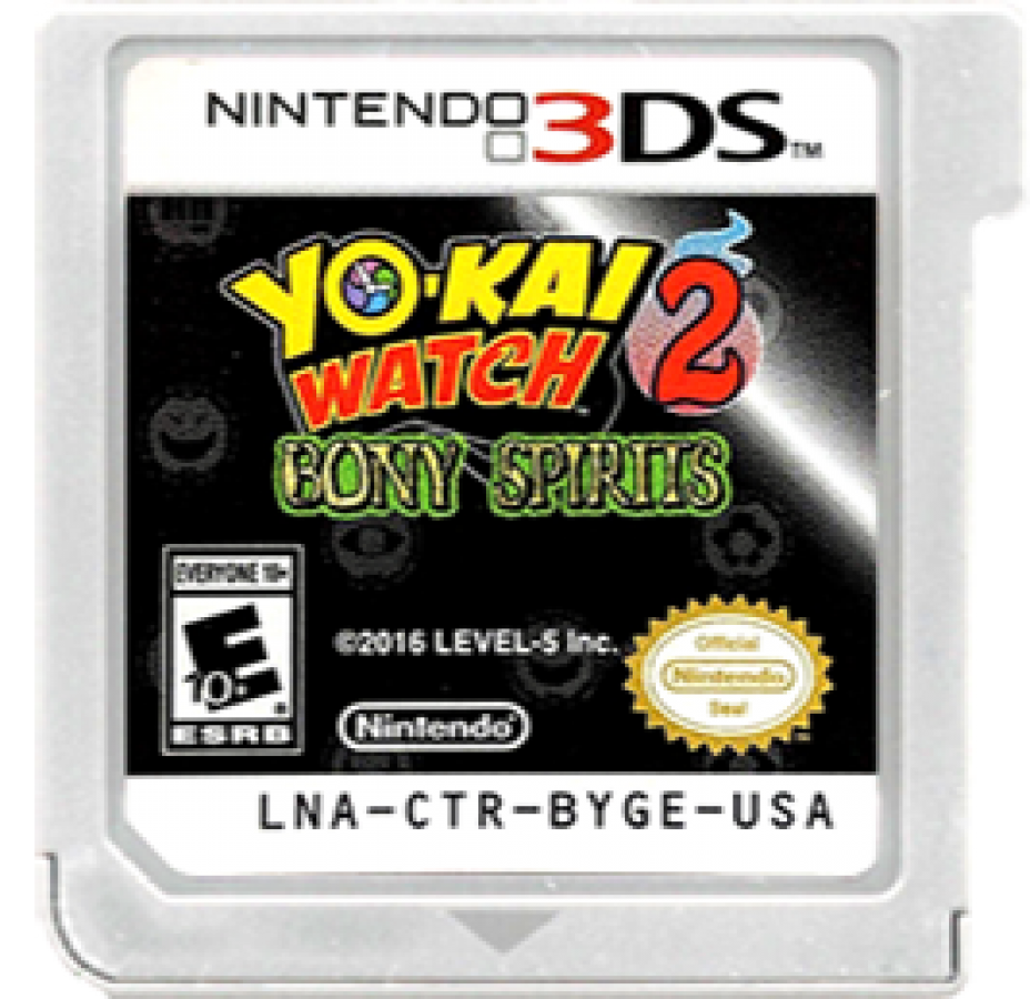Yo-Kai Watch 2: Bony Spirits cartridge for Nintendo 3DS (3DS) video game