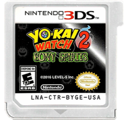 Yo-Kai Watch 2: Bony Spirits cartridge for Nintendo 3DS (3DS) video game