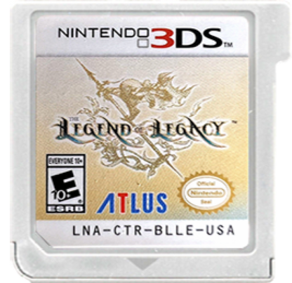 The Legend of Legacy cartridge for Nintendo 3DS (3DS) role-playing video game