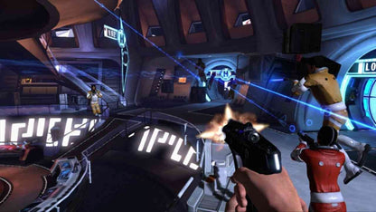 007 Legends Xbox 360 X360 video game featuring first person shooter action gameplay James Bond secret agent missions spy espionage combat iconic Bond villains stealth operations weapon gadgets high stakes objectives cinematic action sequences classic James Bond movie inspired missions and multiplayer combat retro video game collection collectible gaming appeal gameplay screenshot