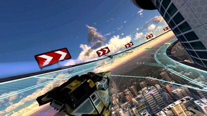 Wipeout 2048 PlayStation Vita gameplay for retro video game enthusiasts featuring futuristic anti gravity racing gameplay high speed sci fi tracks weapon based combat competitive racing modes sleek neon visual style and portable handheld adrenaline fueled racing experience and collectible gaming appeal