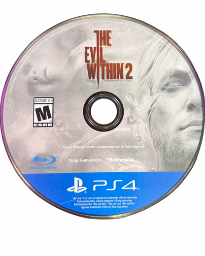 The Evil Within 2 PS4 survival horror video game disc