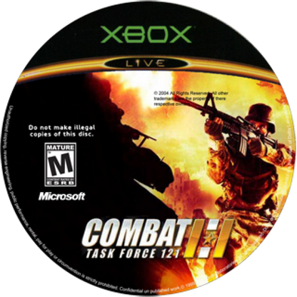 Combat Task Force 121 disc art for Xbox (XBOX) video game