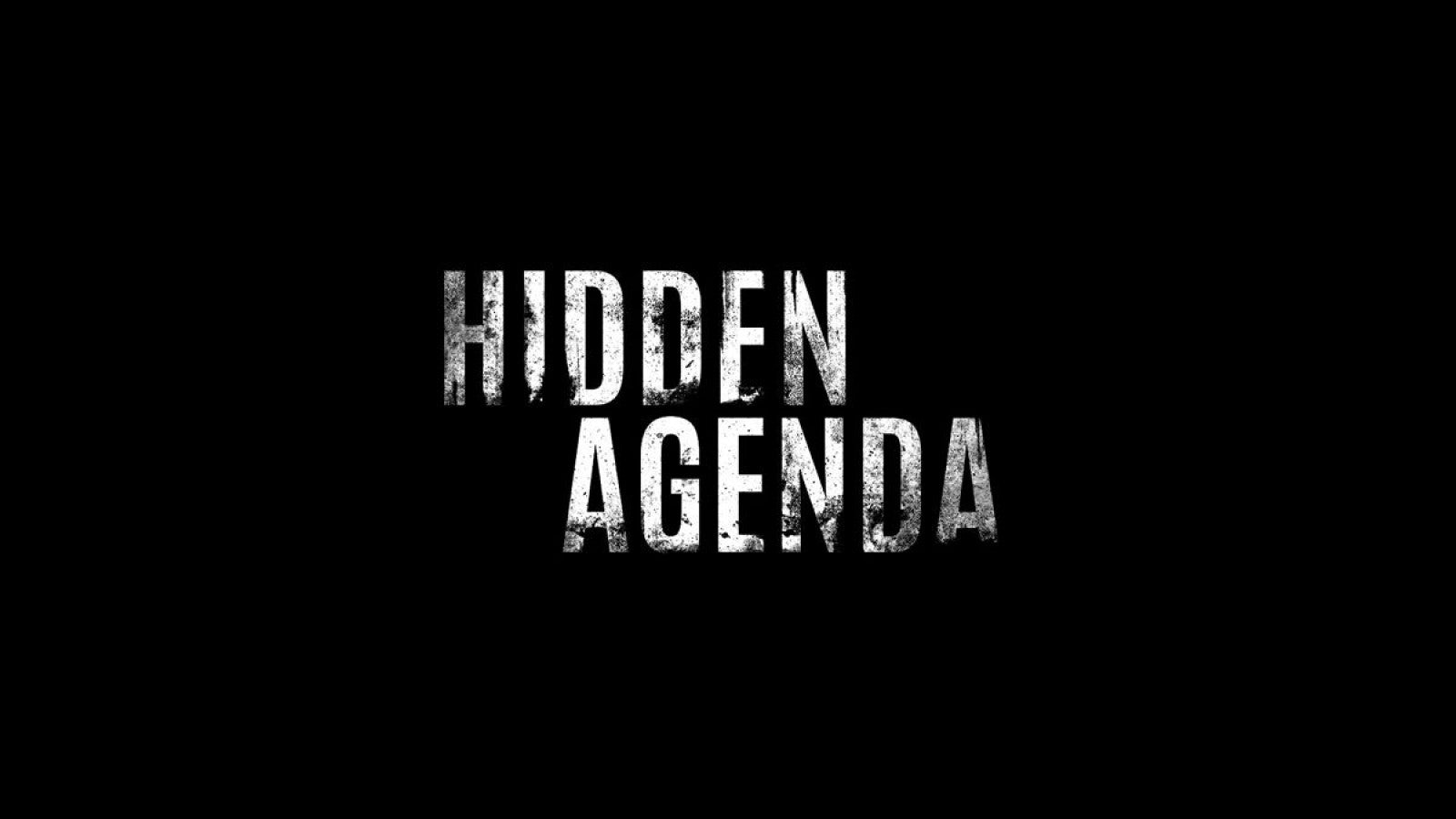 Hidden Agenda – PlayStation 4 (PS4) video game title screen, interactive crime thriller published by Sony Interactive Entertainment